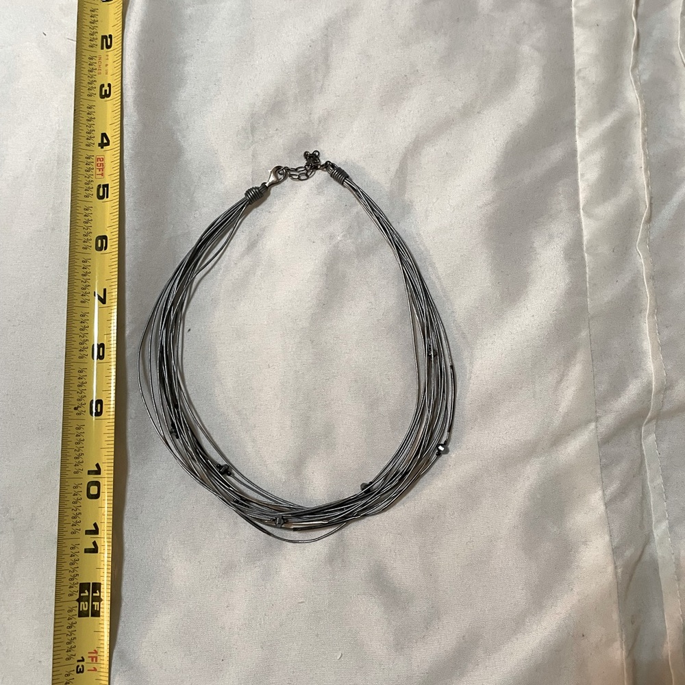 Silpada Silver Leather Necklace
